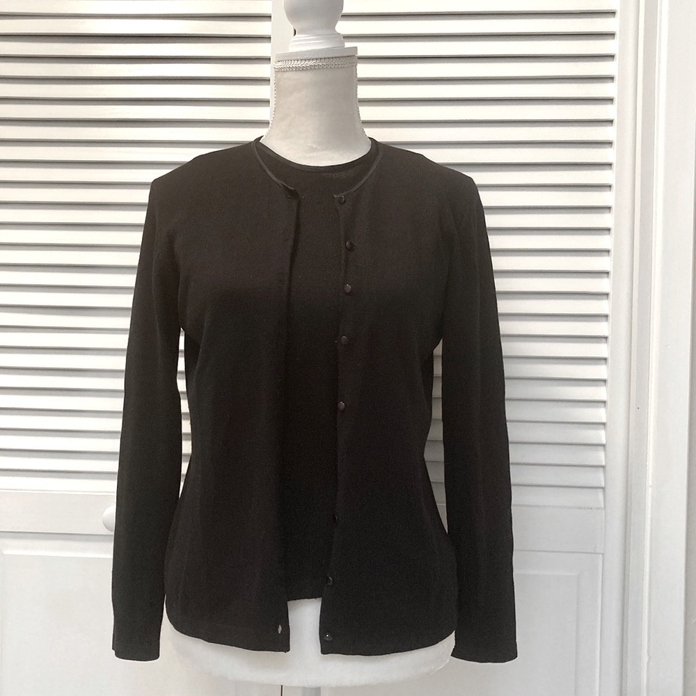 Petite Sophisticate Silk/Cashmere Twin Sweater Set